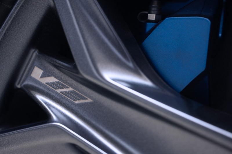 Close-up of the 2026 OPTIQ-V Brembo Performance Front Brakes | Rochester Cadillac in Rochester MN