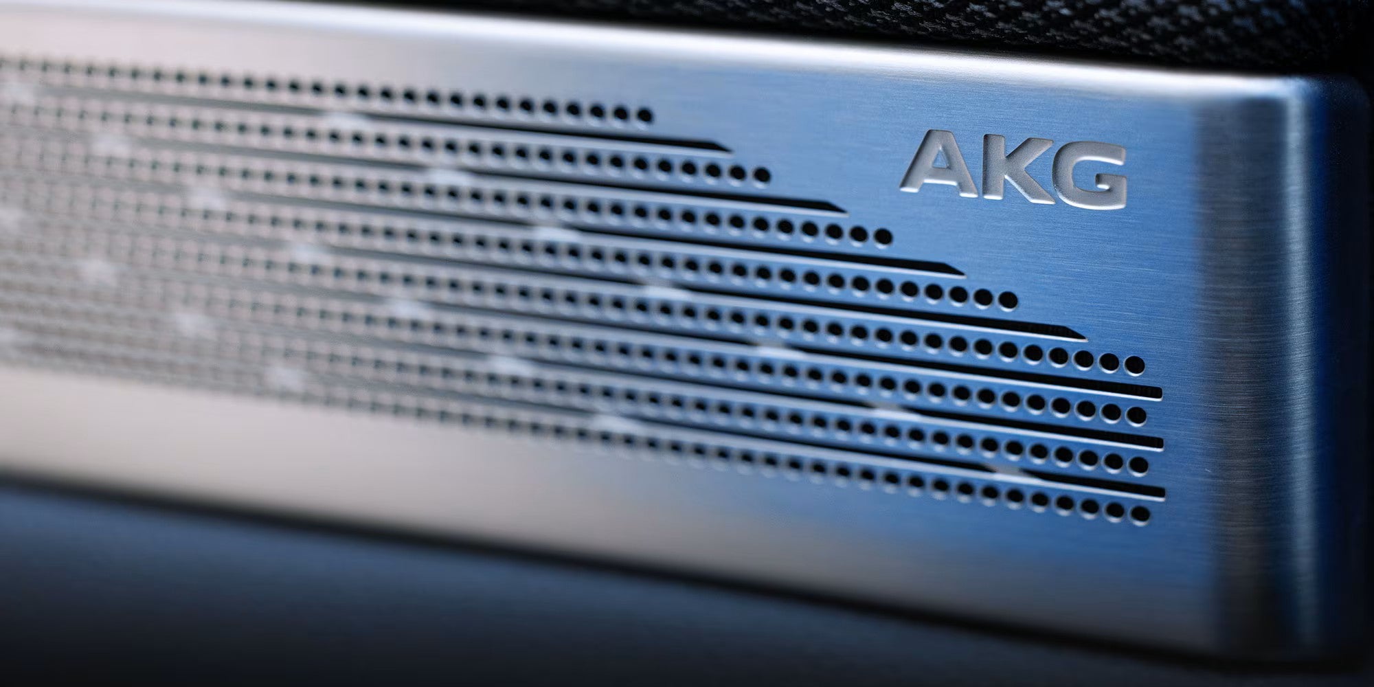 AKG Studio Audio speaker grille inside a 2027 Cadillac OPTIQ-V