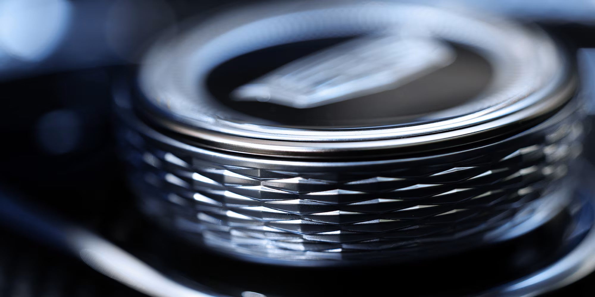 Knurled metal control dial in a 2027 Cadillac OPTIQ-V