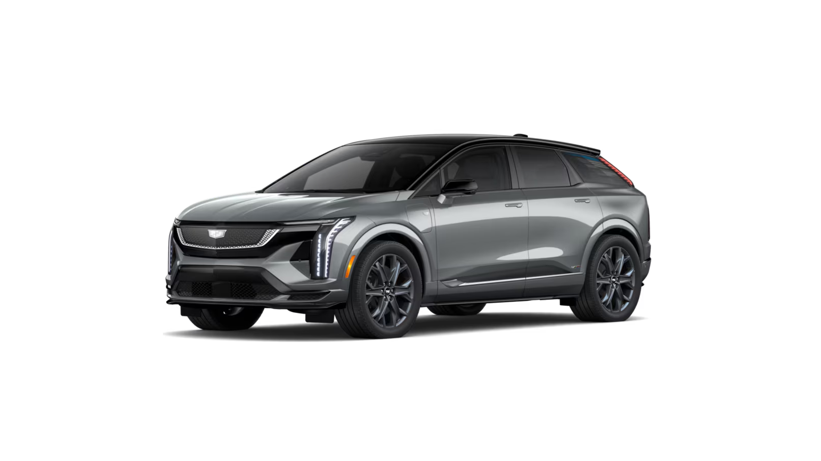 2027 Cadillac OPTIQ-V in Argent Silver Metallic with a black roof