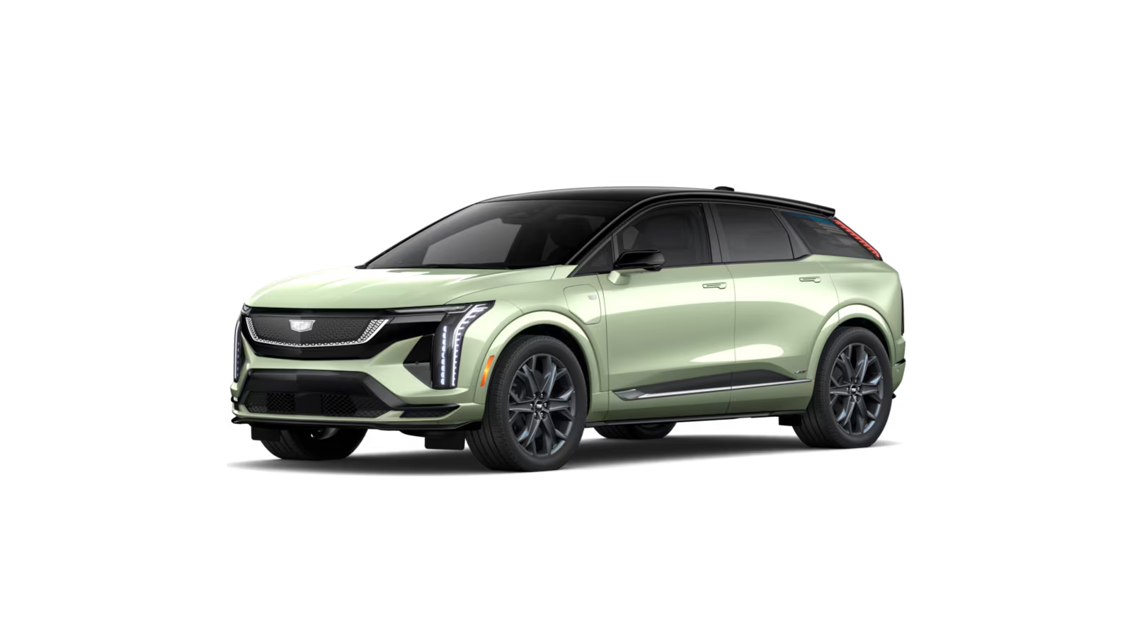 2027 Cadillac OPTIQ-V in Citron Tricoat with a black roof