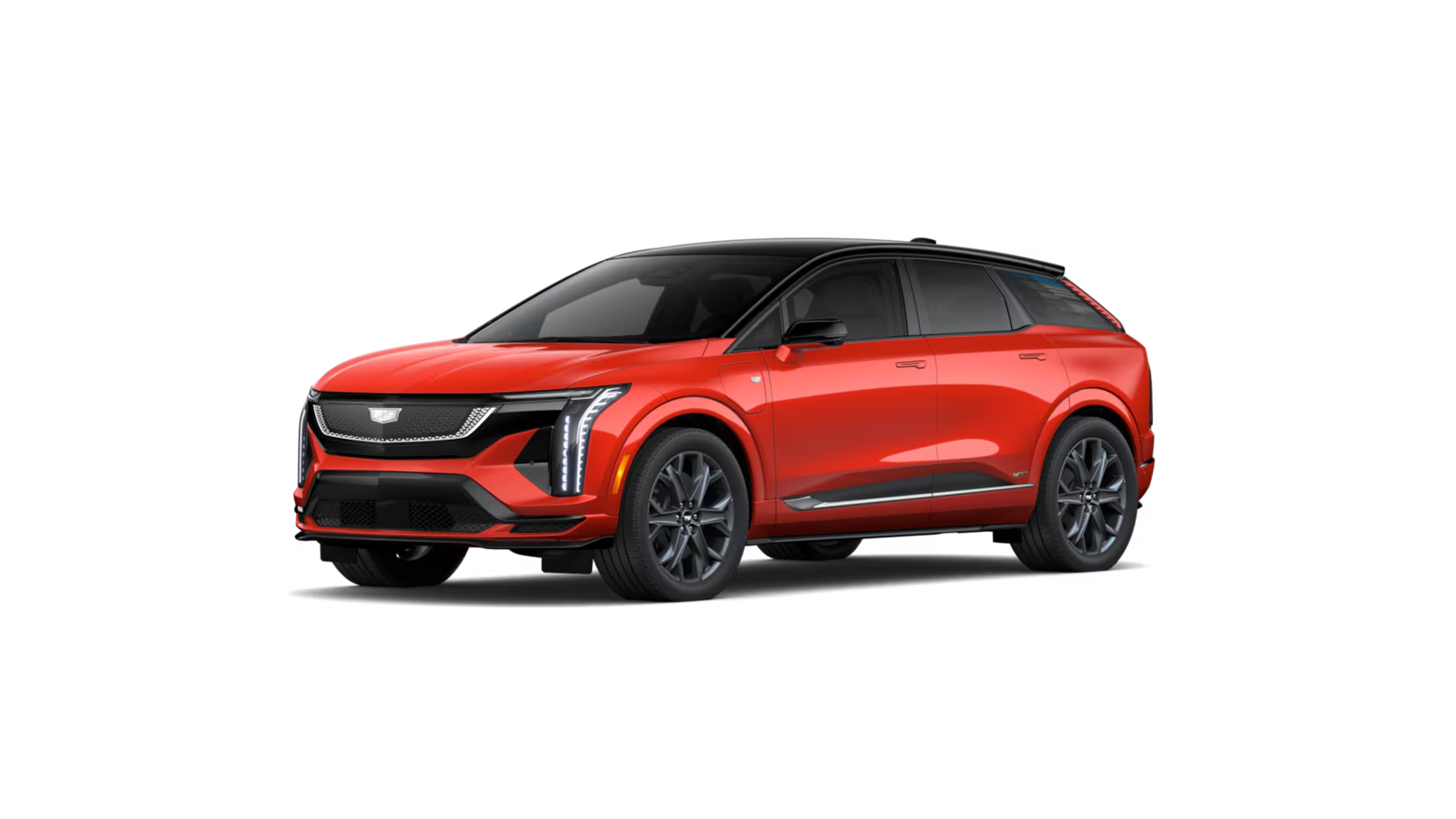 2027 Cadillac OPTIQ-V in Monarch Orange with a black roof